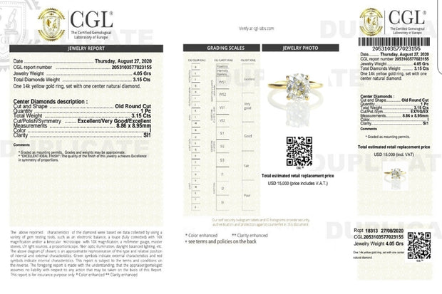 The Round Antique Old Cut